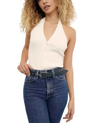 Women's Boyfriend Stud Leather Belt