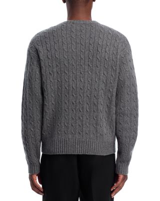 Cashmere Cable Crewneck Sweater