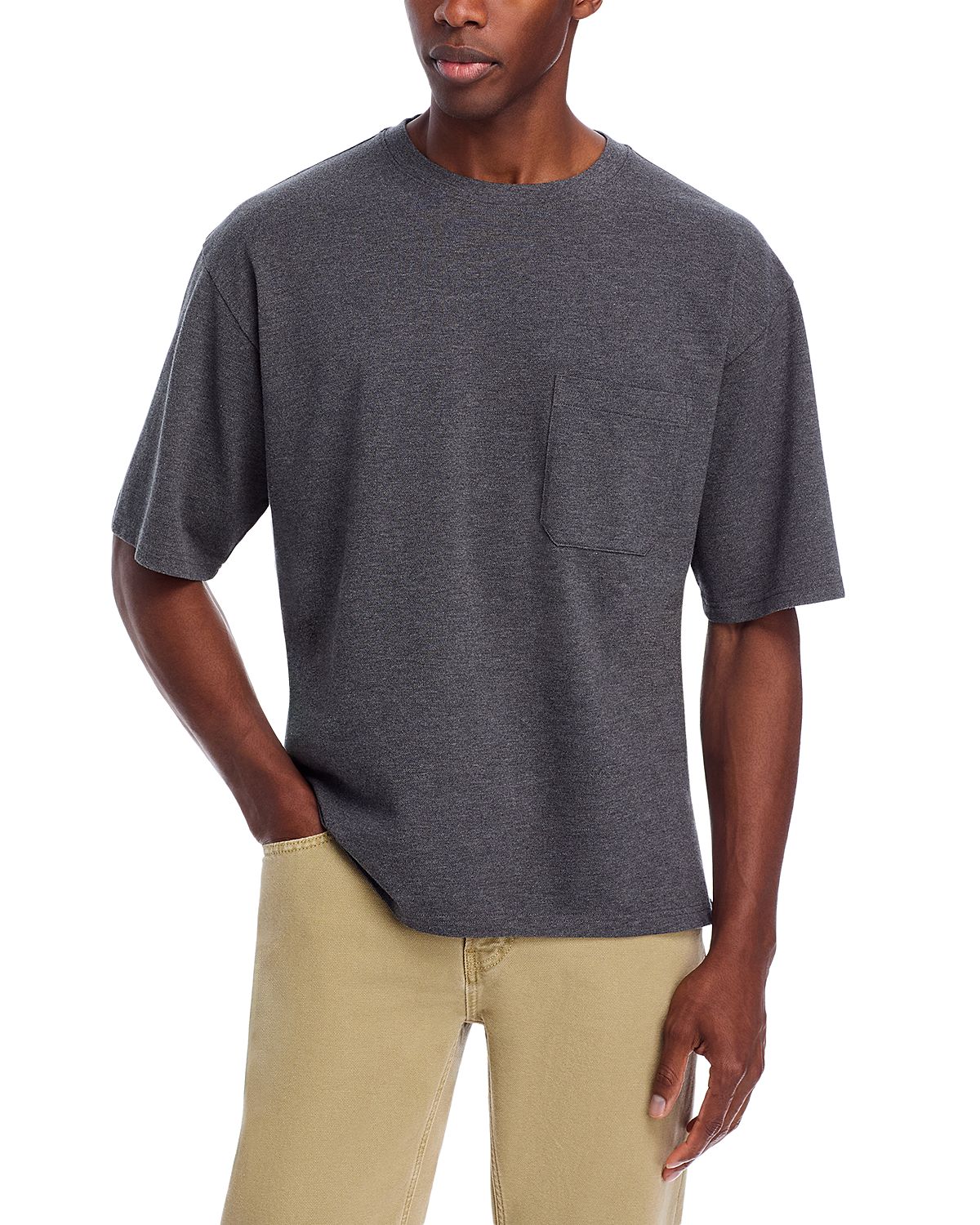 Frame Pique Cotton Relaxed Tee