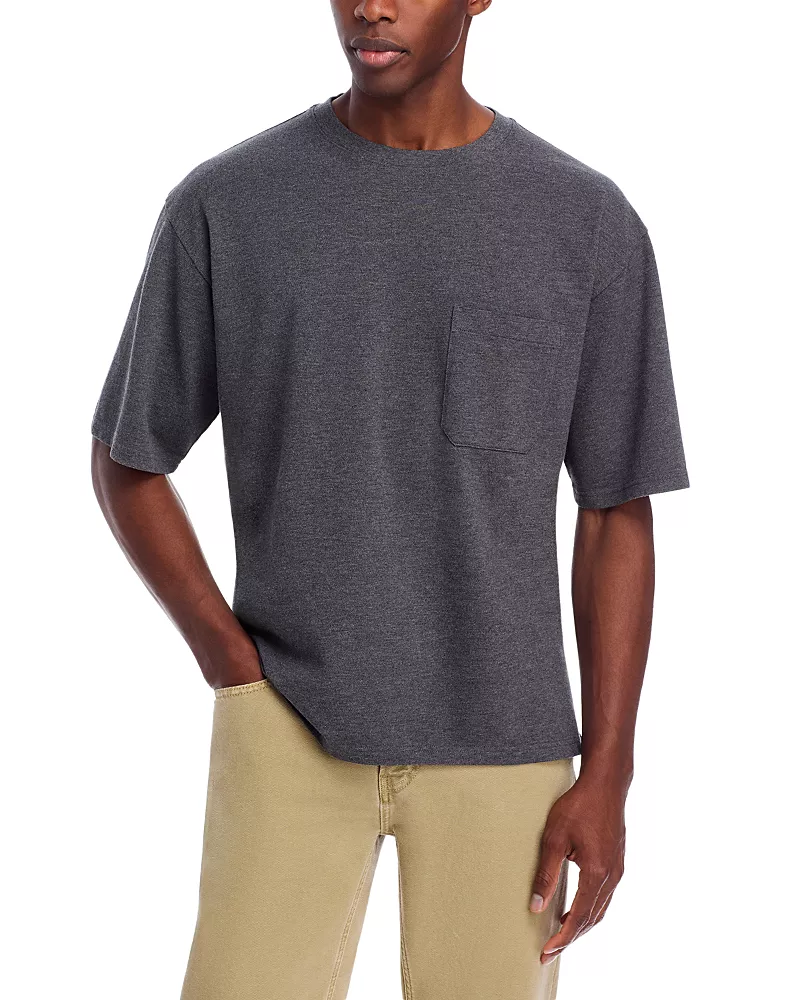 Frame Pique Cotton Relaxed Tee