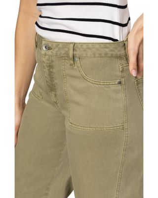 District High Rise Column Ankle Jeans in Bamboo