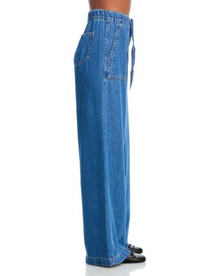 Rumi High Rise Wide Leg Jeans in Nimes