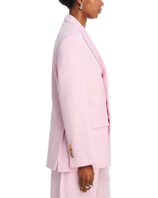 WARDROBE.NYC Double Breasted Blazer, Backless Halter Top & Low Rise Trousers