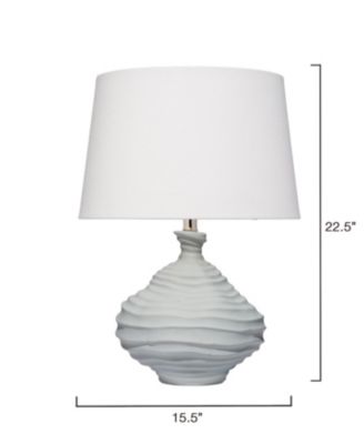 Oasis Table Lamp with White Linen Shade