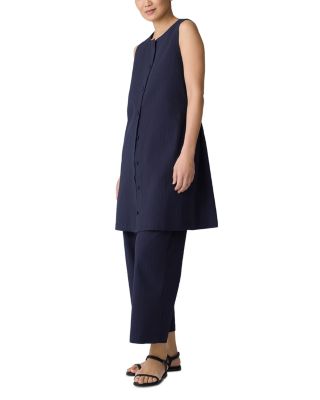 Cotton Pucker Back Tie Vest