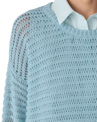 Crewneck Cord Yarn Pullover Sweater