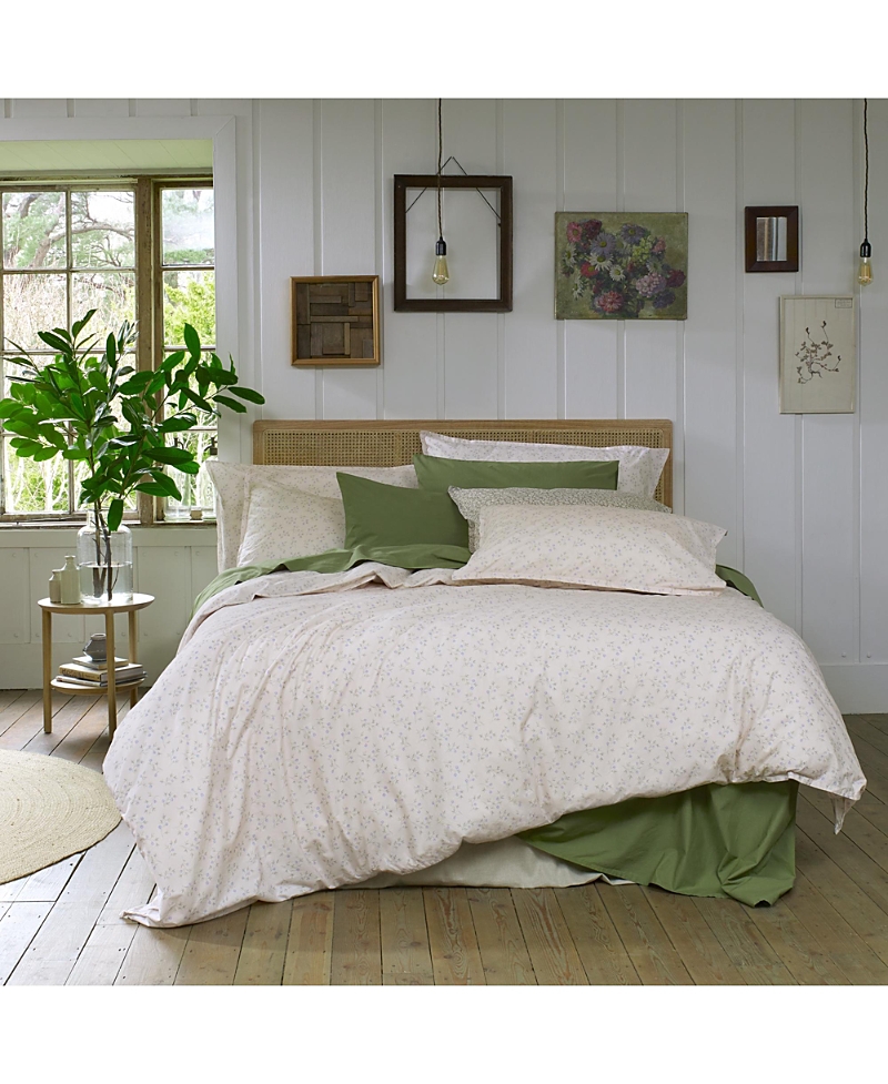 Piglet In Bed Spring Sprig Printed Cotton Fitted Sheet, King In Neutral