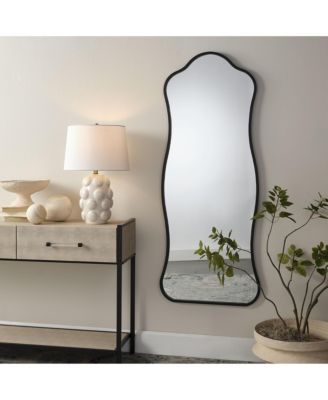 Aurora Wavy Iron Floor Mirror