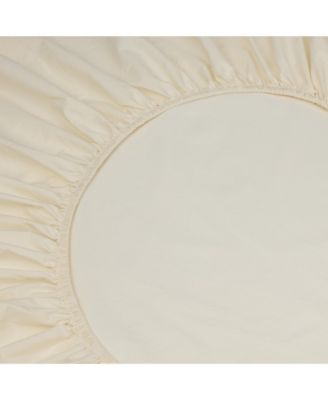 Washed Cotton Percale Fitted Sheet, Queen