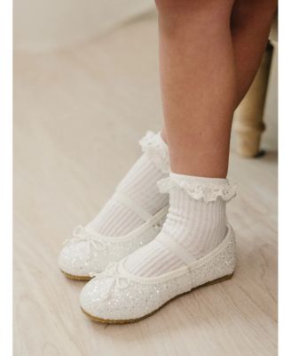 Girls' Victoria Glitter Flat - Baby, Toddler, Little Kid