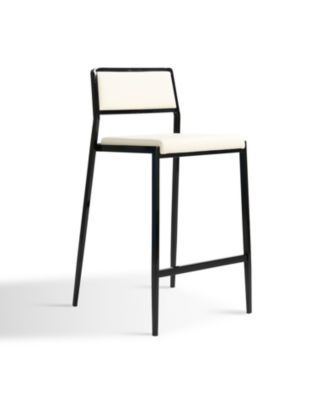 Gale Performance Faux Leather Stackable Stool, Set of 2