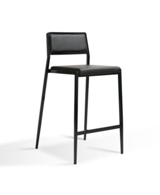 Gale Performance Faux Leather Stackable Stool, Set of 2