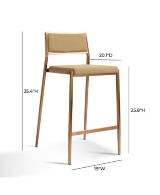 Gale Performance Faux Leather Stackable Stool, Set of 2