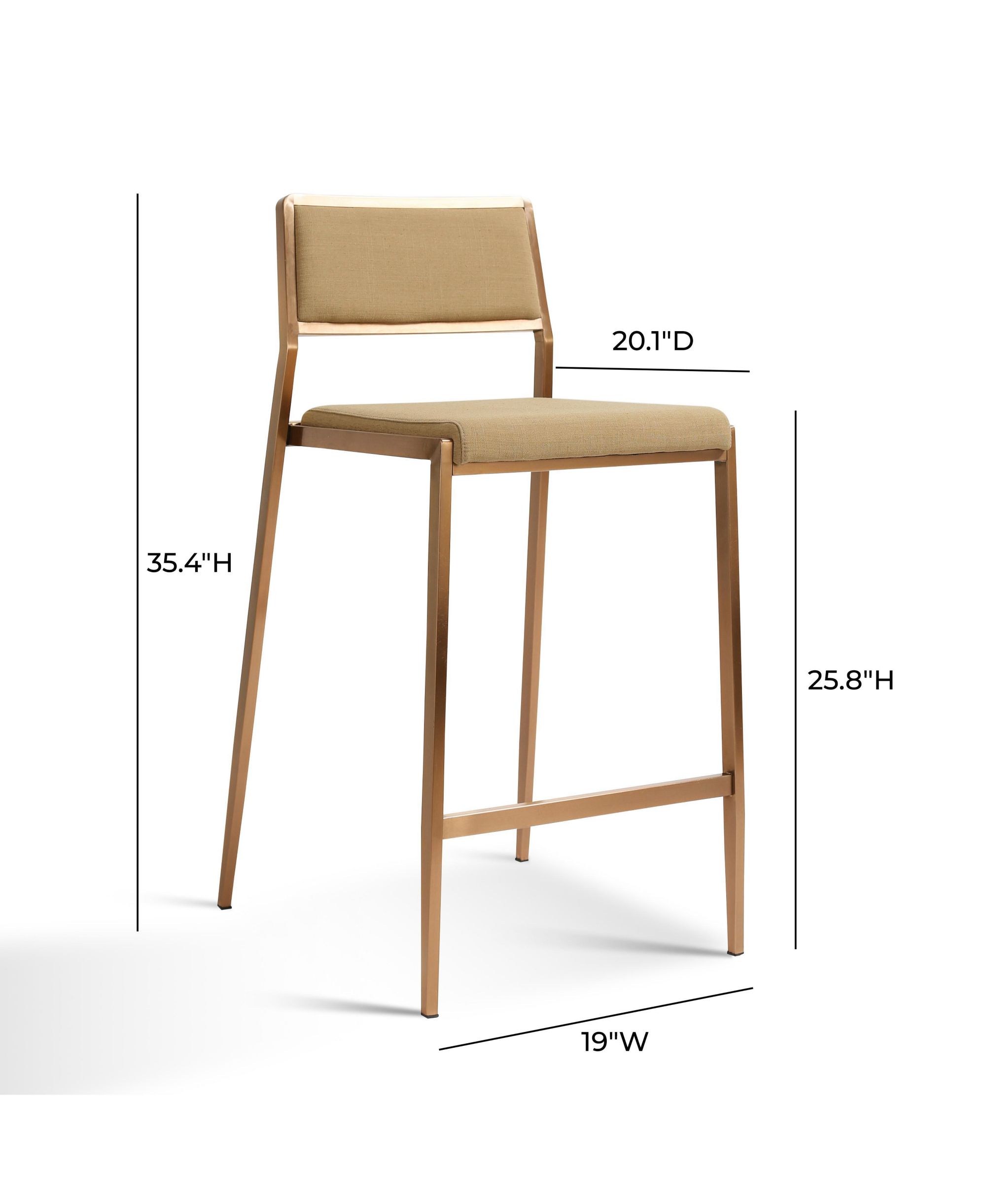 Gale Performance Faux Leather Stackable Stool, Set of 2 — Image 8