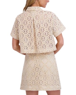 Button Down Cropped Shirt