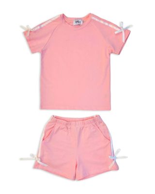 Girls' Sporty Bows Tee & Shorts Set - Little Kid, Big Kid