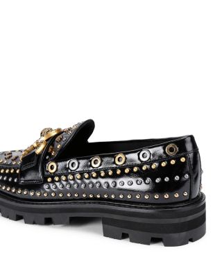 Women's Mansion Studded Loafer Flats