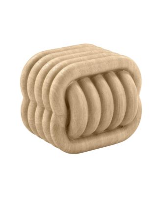 TOV Furniture - Love Knot Faux Indoor / Outdoor Accent Stool
