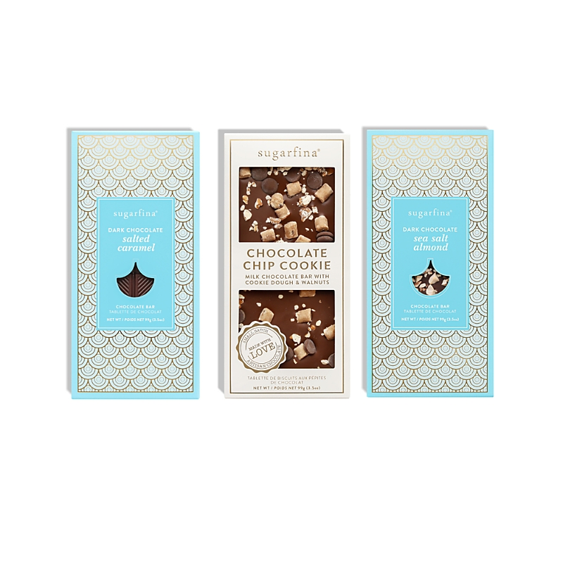 Sugarfina For The Choco Lover 3 Bar Bundle In Blue