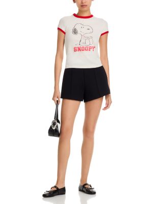 60s Slim Ringer Snoopy Tee