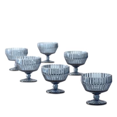 Archie Dusk Footed Dessert Bowl, Set of 6