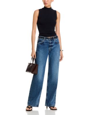 Mock Neck Scalloped Tank