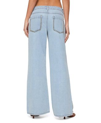 Stassie Studded Low Rise Jeans