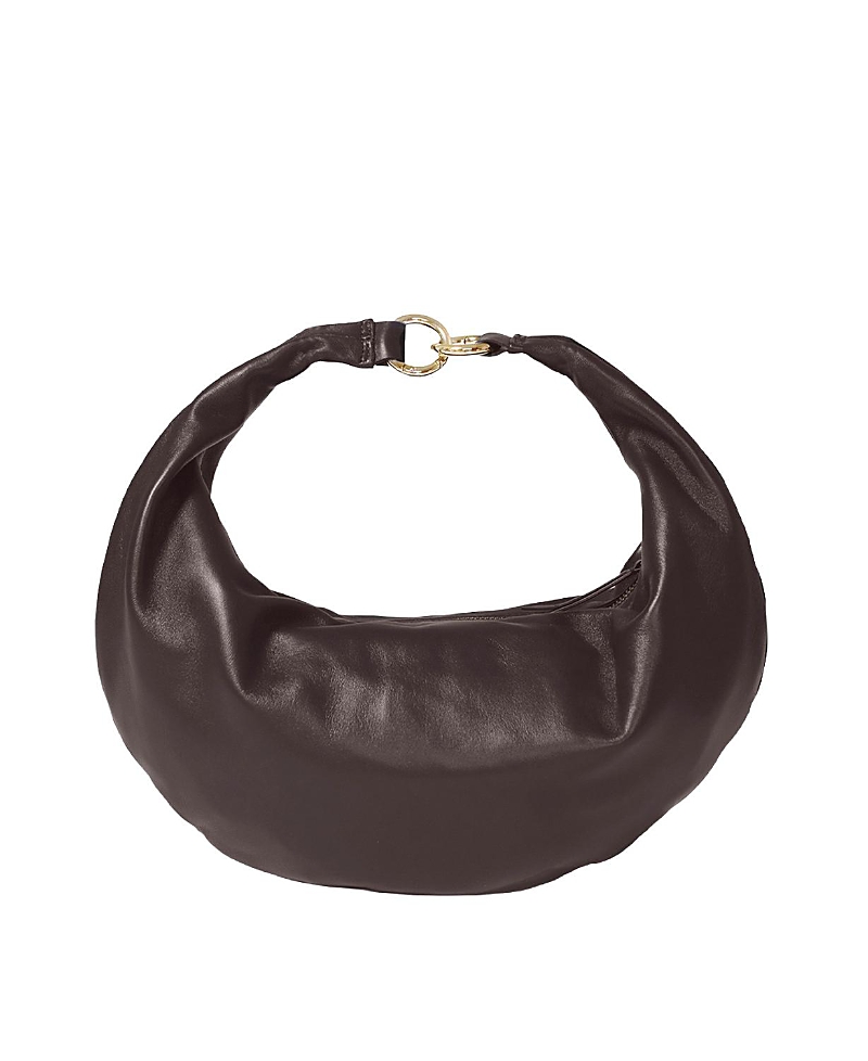 Hyer Goods Mini Leather Convertible Hobo Crescent Ring Bag