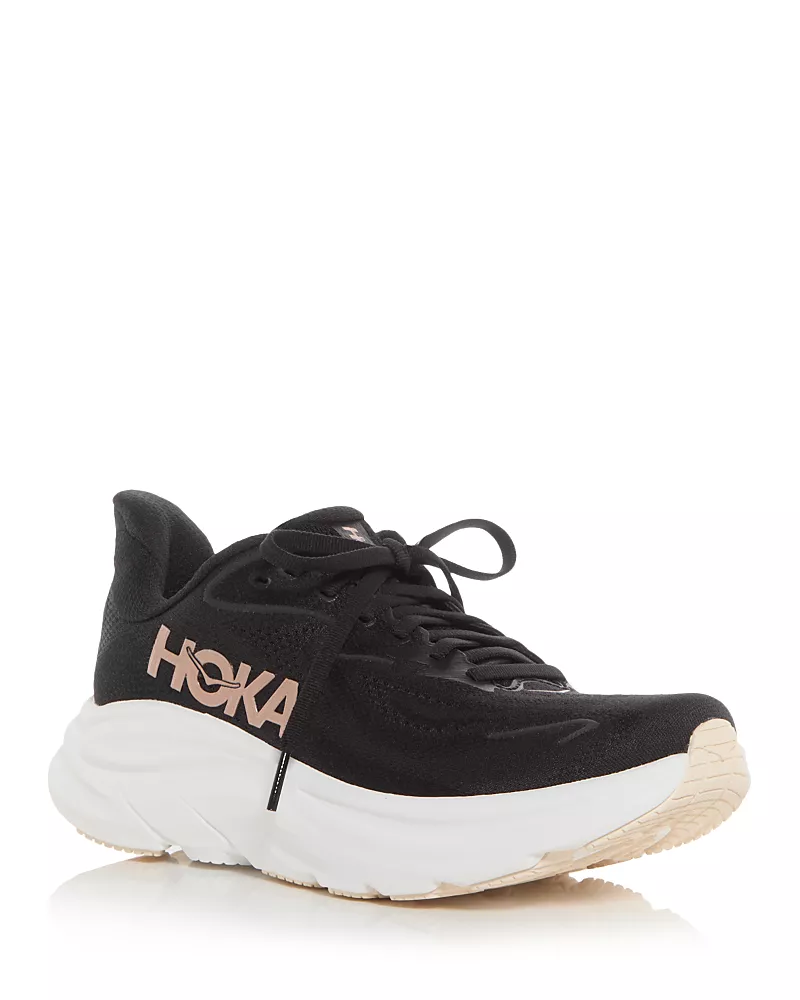 Hoka Women's Clifton 10 Sneakers in Rose Gold