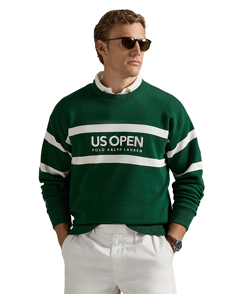 Polo Ralph Lauren Unisex Us Open Vintage-fit Fleece Sweatshirt In Green