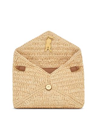 Cassandre Chain Pouch In Raffia