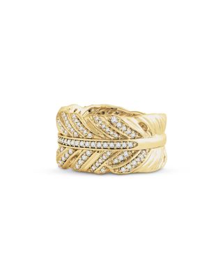 Anabel Aram - Feather Pav&eacute; Ring