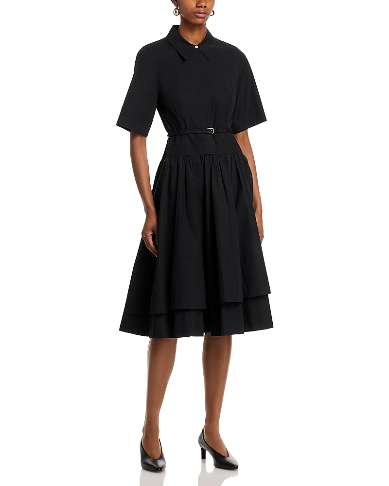 Co Short Sleeve Belted Dress