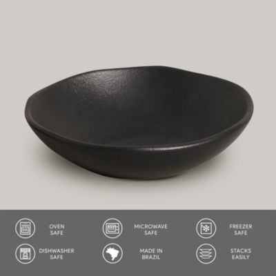 Matte Black Cereal Bowls, Set of 4