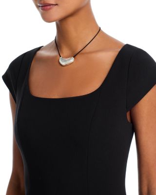 Azra Twill Cap Sleeve Mini Dress