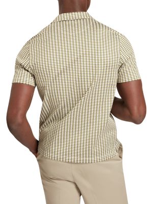 Matejo Mini Check Open Neck Polo Shirt
