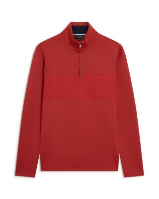 Simonea Textured Panel Half Zip Sweatshirt