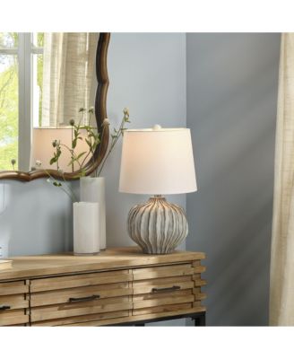 Reef Ceramic Table Lamp with Linen Shade