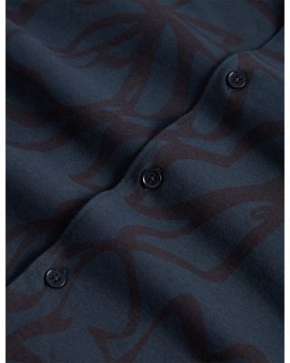 Claub Printed Jersey Button Down Shirt