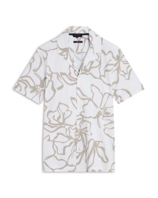 Claub Printed Jersey Button Down Shirt
