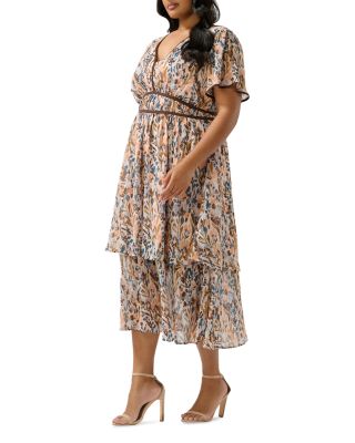 Bellarosa Floral V Neck Dress