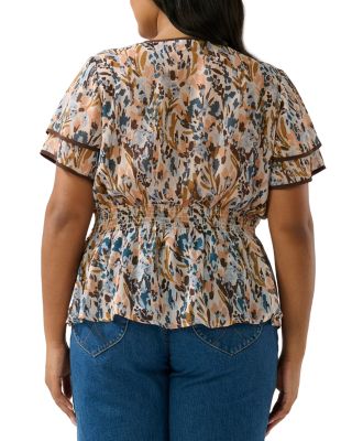 Bellarosa Floral V Neck Top
