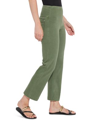 High Rise Ankle Baby Bootcut Jeans in Mid Wash