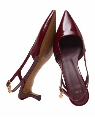 Women's Patent Leather Slingback Pumps
