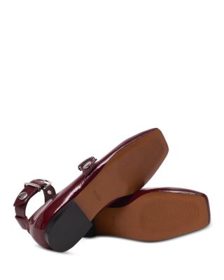 Women's Square Toe Studded Mary Jane Pumps