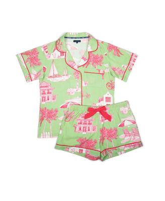 Florida Toile Pajama Shorts Set