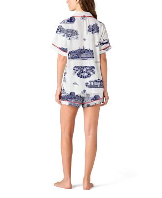 Washington DC Toile Pajama Shorts Set