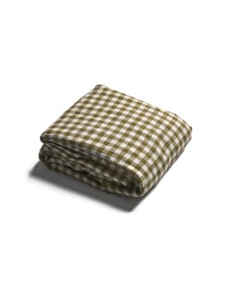 Piglet in Bed - Gingham Linen Duvet Cover, King