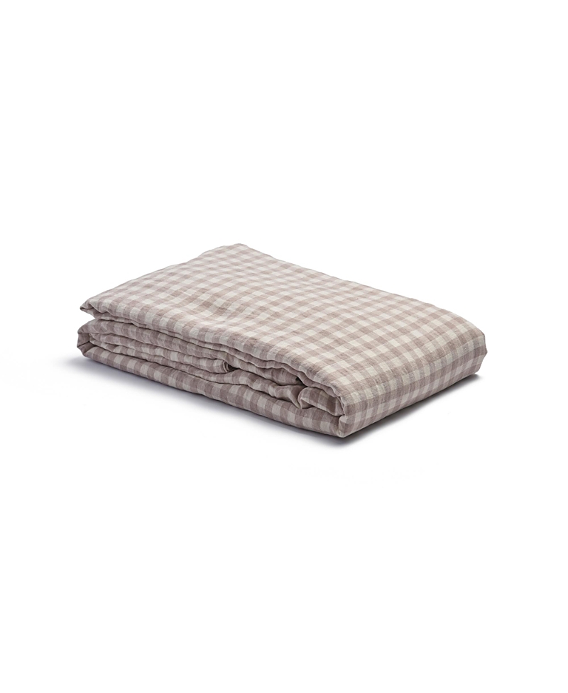 Piglet In Bed Gingham Linen Duvet Cover