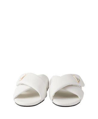  Women's Padded Nappa Leather Slides